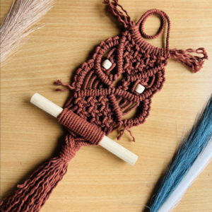 Macrame Mystic Owl Wall Hanging