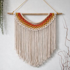 Handmade Macrame Sun Rays Wall Hanging