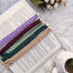 Handmade Macrame Bead Bookmarks