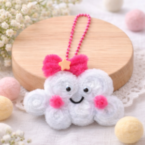 Handmade Cute Cloud Keychain