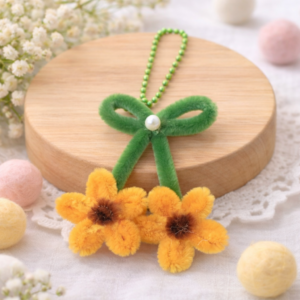 Handmade Cute Sunflower Keychain